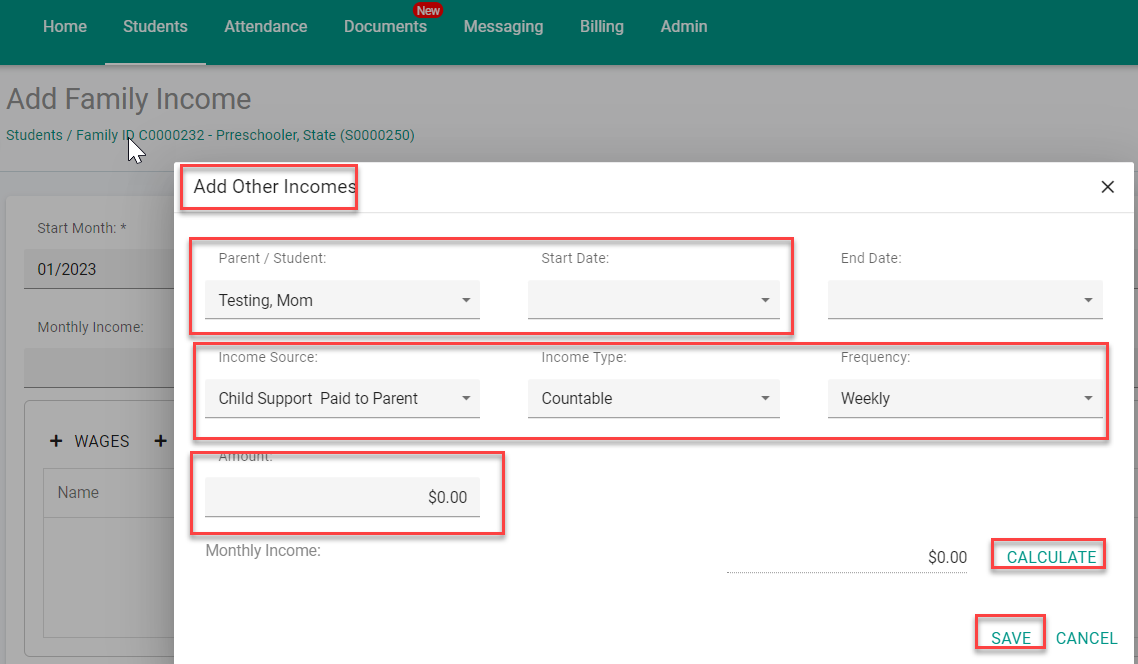 CareConnect Enterprise How to Assess Family Fees MCT Technology, Inc.